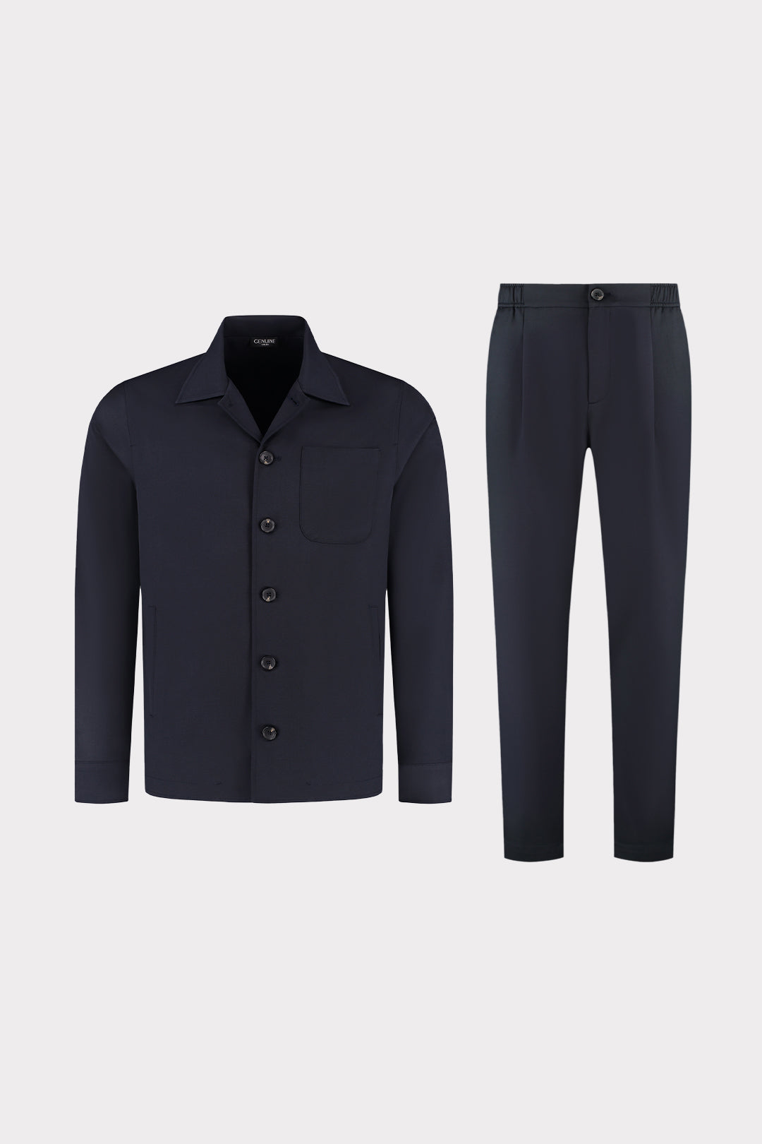 Luscento Wool Blend Set Navy