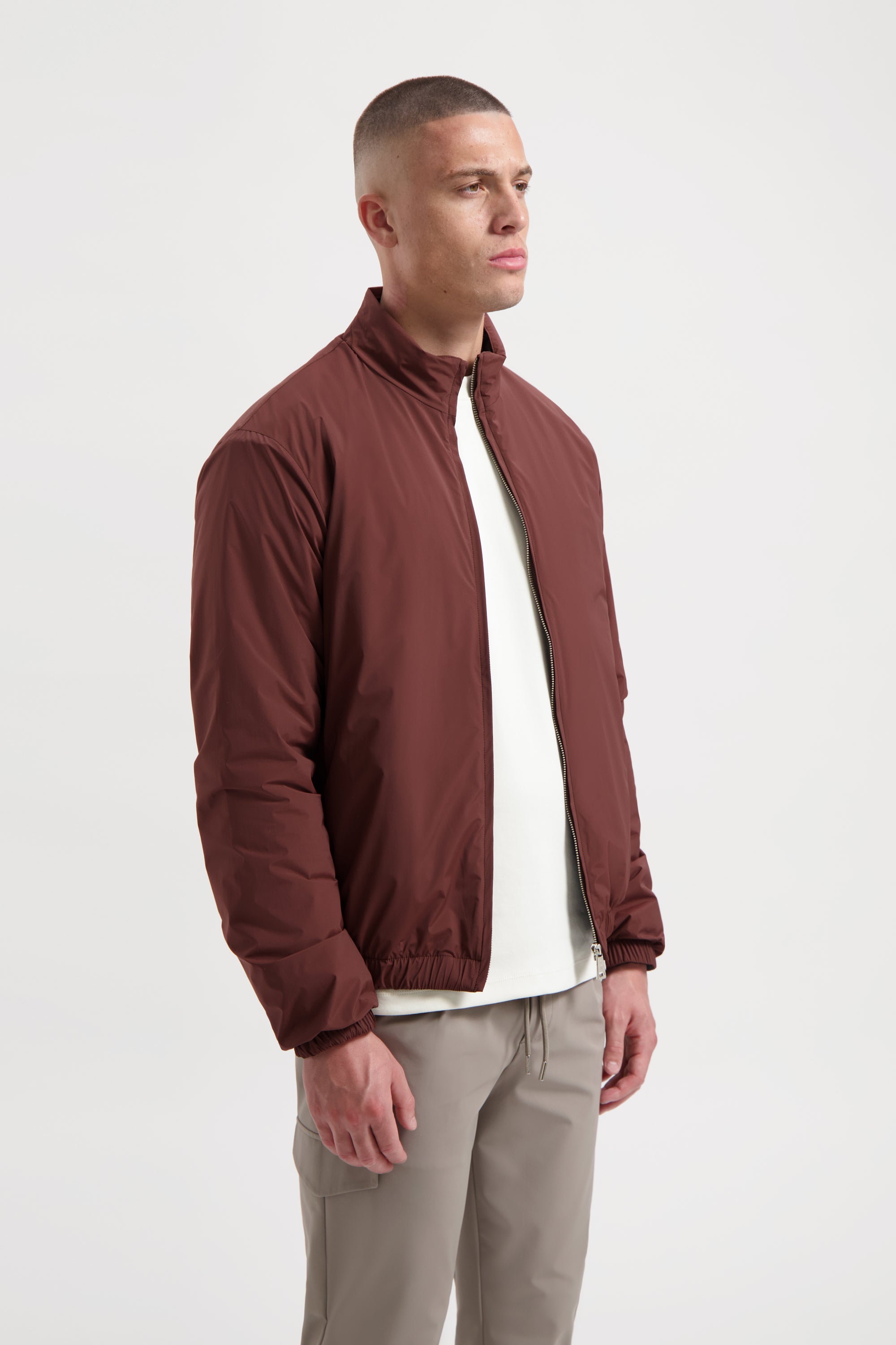 Wind Bomber Jacket - Burgundy 1