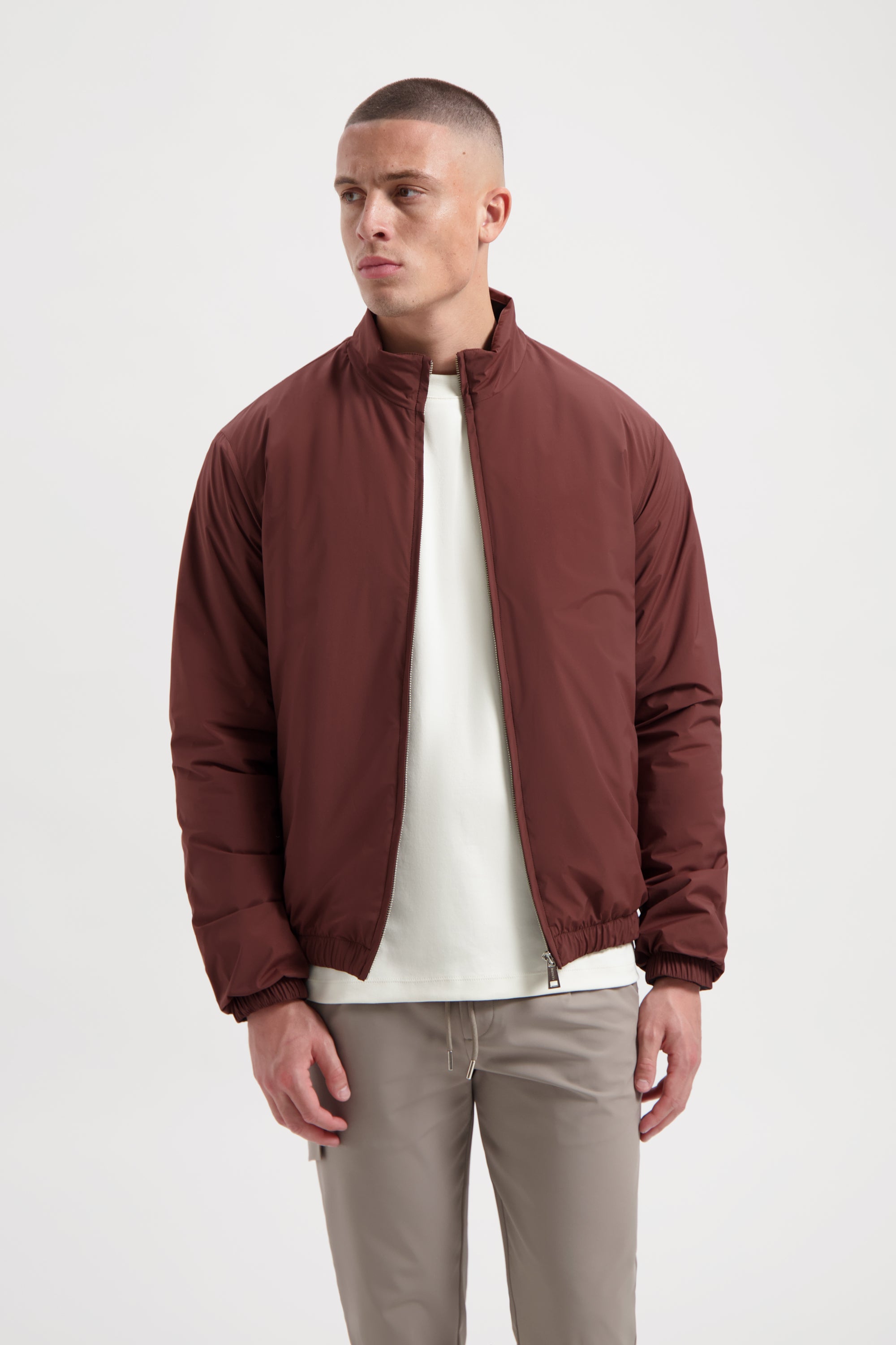 Wind Bomber Jacket - Burgundy 3